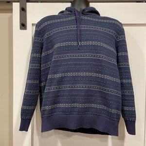 IZOD Fairisle Mens Long‎ Sleeve Hoodie - Tag is XXL (Measures L)